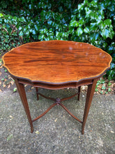 Load image into Gallery viewer, Edwardian Inlaid Mahogany Oval Occasional Table
