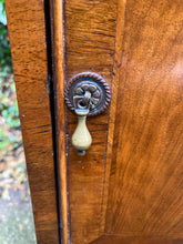 Load image into Gallery viewer, Vintage Mahogany Pot Cupboard On Cabriole Legs Protective Glass To Top
