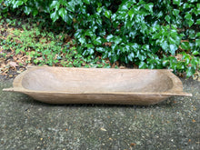 Load image into Gallery viewer, Vintage Rustic Farmhouse Hand Carved Dough Bowl
