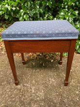 Load image into Gallery viewer, Vintage Mahogany Piano Stool With Storage
