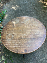 Load image into Gallery viewer, Antique Tilt Top Oak Table
