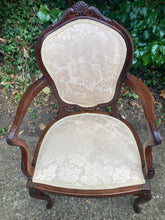 Load image into Gallery viewer, Vintage Mahogany French Style Armchair
