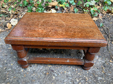 Load image into Gallery viewer, Antique Mahogany Footstool
