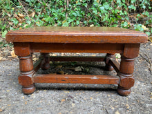 Load image into Gallery viewer, Antique Mahogany Footstool
