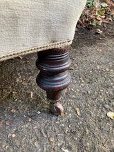 Load image into Gallery viewer, Victorian Button Back Armchair On Castors
