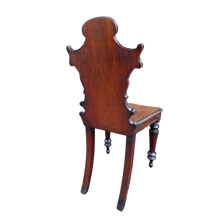 Load image into Gallery viewer, Antique Mahogany 1800s Occasional Hall Chair
