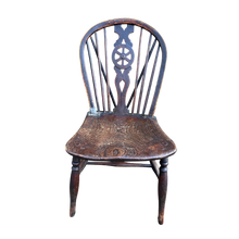 Load image into Gallery viewer, Antique Wheel Back Kitchen Dining Chair
