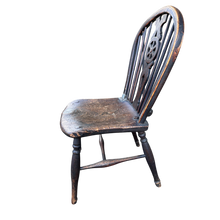 Load image into Gallery viewer, Antique Wheel Back Kitchen Dining Chair
