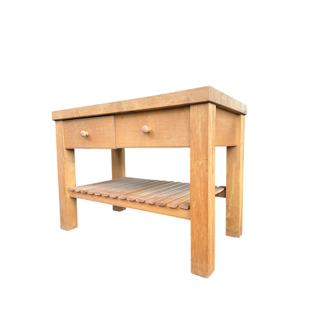 Solid Beech Wood Kitchen Island Table Butchers Block