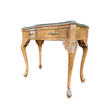 Load image into Gallery viewer, Vintage Quality Reproduction Glass Topped Dressing Table / Writing Desk Hall Console
