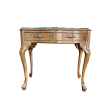 Load image into Gallery viewer, Vintage Quality Reproduction Glass Topped Dressing Table / Writing Desk Hall Console
