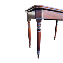 Load image into Gallery viewer, Antique Fold Out Swivel Cart Table / Tea Table Console
