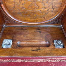 Load image into Gallery viewer, Early 20th Century Edwardian Writing Desk With Leather Top
