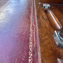 Load image into Gallery viewer, Early 20th Century Edwardian Writing Desk With Leather Top
