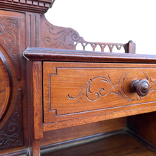 Load image into Gallery viewer, Early 20th Century Edwardian Writing Desk With Leather Top
