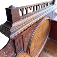 Load image into Gallery viewer, Early 20th Century Edwardian Writing Desk With Leather Top
