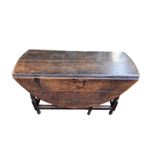 Load image into Gallery viewer, Antique Oak Drop Leaf Gate leg Dining Table
