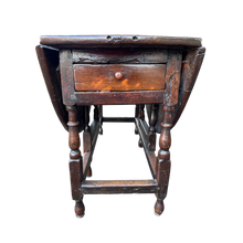 Load image into Gallery viewer, Antique Oak Drop Leaf Gate leg Dining Table
